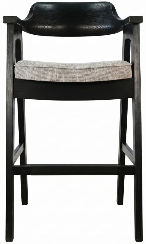 Sunny Designs™ Wren Gray/Umbra Black Bar Stool-2
