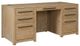 Martin Furniture Canyon Drive Natural Oak Double Pedestal Desk-0