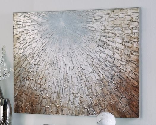 Signature Design by Ashley® Elaina Gray/White/Brown Wall Art-3
