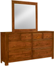 Daniel's Amish® Vail 2-Piece Mirrored Dresser-0