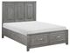 Homelegance® Garretson Gray Full Platform Bed-0