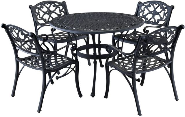 homestyles® Sanibel 5-Piece Black Outdoor Dining Set-0