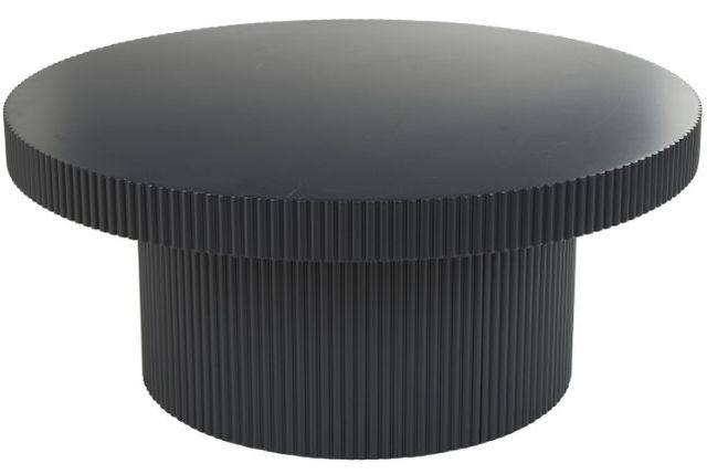 Deco Marche Black Ribbed Coffee Table-0