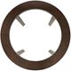 Jofran Inc. Urban Icon Glass Top Round Counter Table with Merlot Base-3