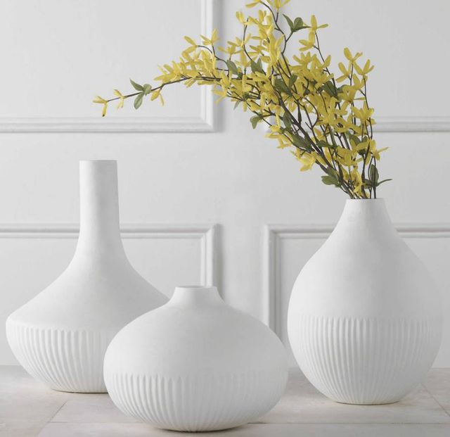 Uttermost® Apothecary 3-Piece White Vase Set-2
