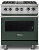 Viking® 5 Series 30" Blackforest Green Pro Style Dual Fuel Natural Gas Range-0