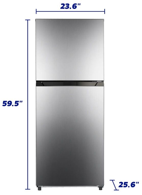 Element® 10.1 Cu. Ft. Stainless Steel Counter Depth Top Freezer Refrigerator-2