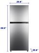 Element® 10.1 Cu. Ft. Stainless Steel Counter Depth Top Freezer Refrigerator-2