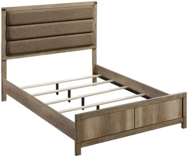 Crown Mark Matteo Weathered Gray Queen Panel Bed-2