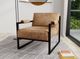 International Furniture Direct Galena Black/Light Brown Accent Chair-2
