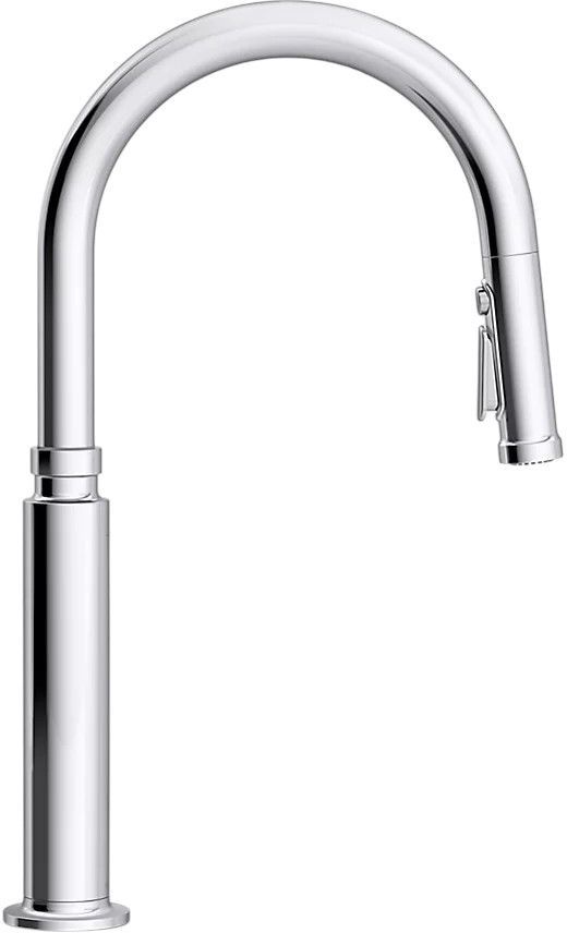 KOHLER® Edalyn™ by Studio McGee Vibrant Stainless Touchless Kitchen Sink Faucet with 3-Function Sprayhead-1