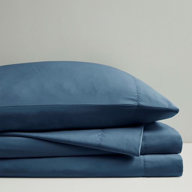 Olliix by Sleep Philosophy Smart Cool Microfiber Teal King Sheet Set-1