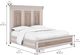 A.R.T. Furniture® Alcove Belgian Ivory/Washed Maple Queen Panel Bed-2