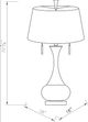 Surya Karval Gold/Metallic Silver Accent Table Lamp-2