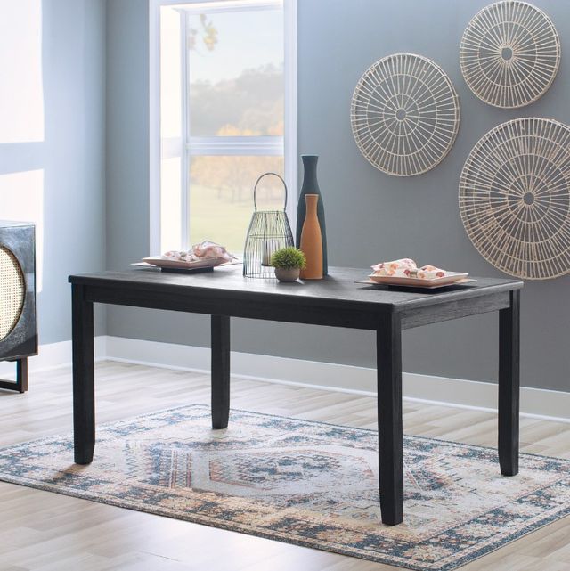 Linon Jordan Dark Charcoal Dining Table-1
