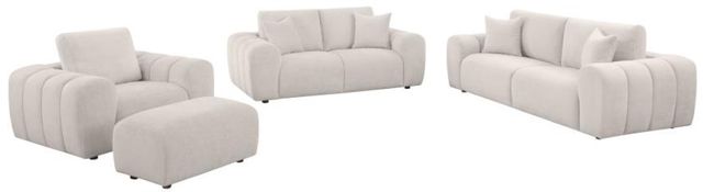 Coaster® Burnett 4-Piece Ivory Upholstered Sofa Set-0