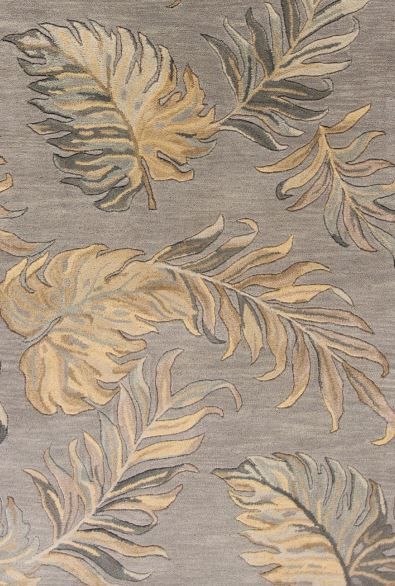 KAS Rugs Havana Grey Palms 5'x8' Rug-1
