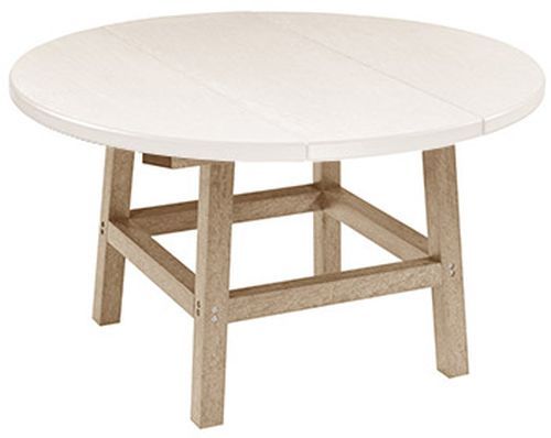 C R Plastic Generation Line Beige Cocktail Table-0