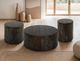 International Furniture Direct Balam Black Round Chairside Table-1