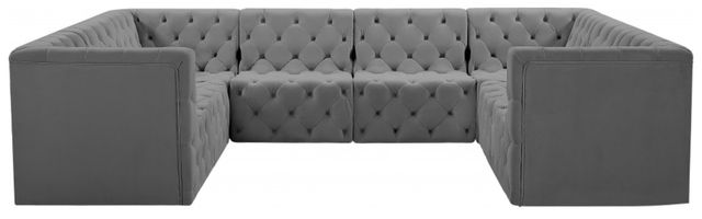 Meridian Furniture Tuft 8-Piece Grey Modular Sectional Set-1