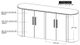 International Furniture Direct Balam Stained White TV Stand-3