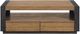 Elements International Breckenridge Light Oak Coffee Table with Black Frame-1