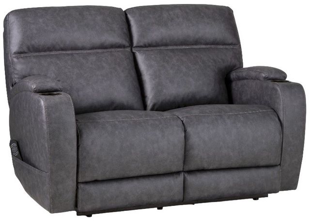HomeStretch Jaguar Graphite Power Reclining Loveseat