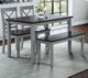 Jofran Inc. Asbury Park Autumn Brown/Gray X-Back Side Chair-1