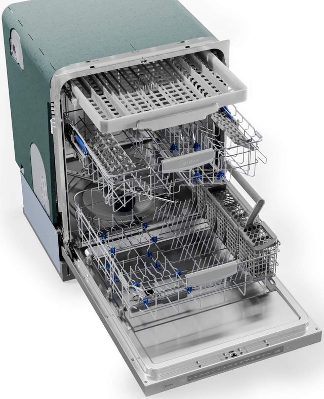 Midea® 24" Anti-Fingerprint Stainless Steel Built In Dishwasher-2
