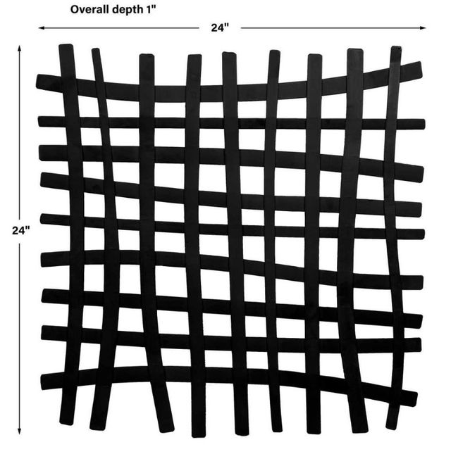 Uttermost® Gridlines Matte Black Wall Decor-3