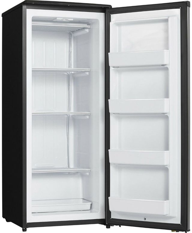Danby® Designer 24" 8.5 Cu. Ft. Black with Stainless Steel Upright Freezer-3