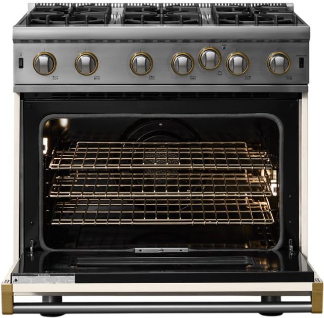 Viking® 5 Series 36" Pure White Pro Style Gas Range-1
