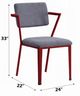 ACME Furniture Cargo Gray/Red Office Chair-1