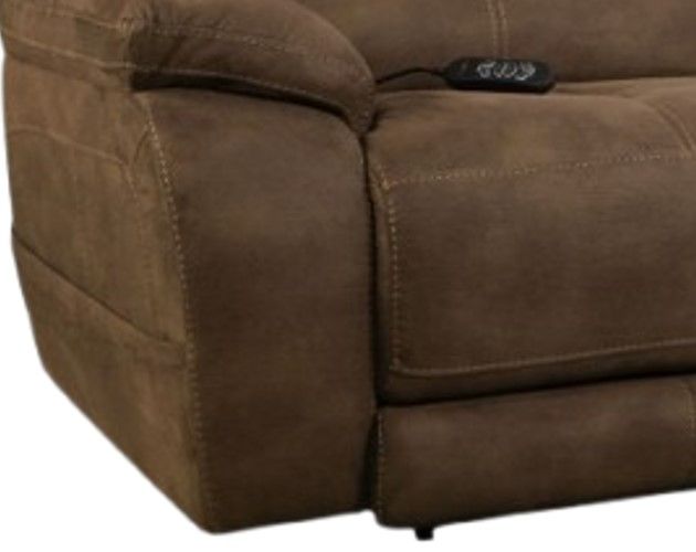 HomeStretch Explorer Espresso Double Power Reclining Sofa-2