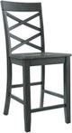 Elements International Renegade 6-Piece Grey Counter Height Dining Set-3