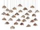 Currey & Company Catrice Painted Silver/Contemporary Silver Leaf/Natural Shell 30-Light Multi-Drop Pendant-1