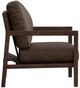 International Furniture Direct Milan Brown/Lacquer Brown Accent Chair-2