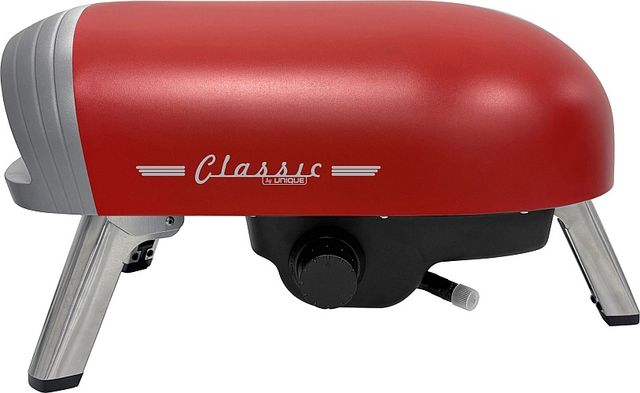 Unique® Appliances Classic Retro 12" Matte Red Liquid Propane Pizza Oven-2