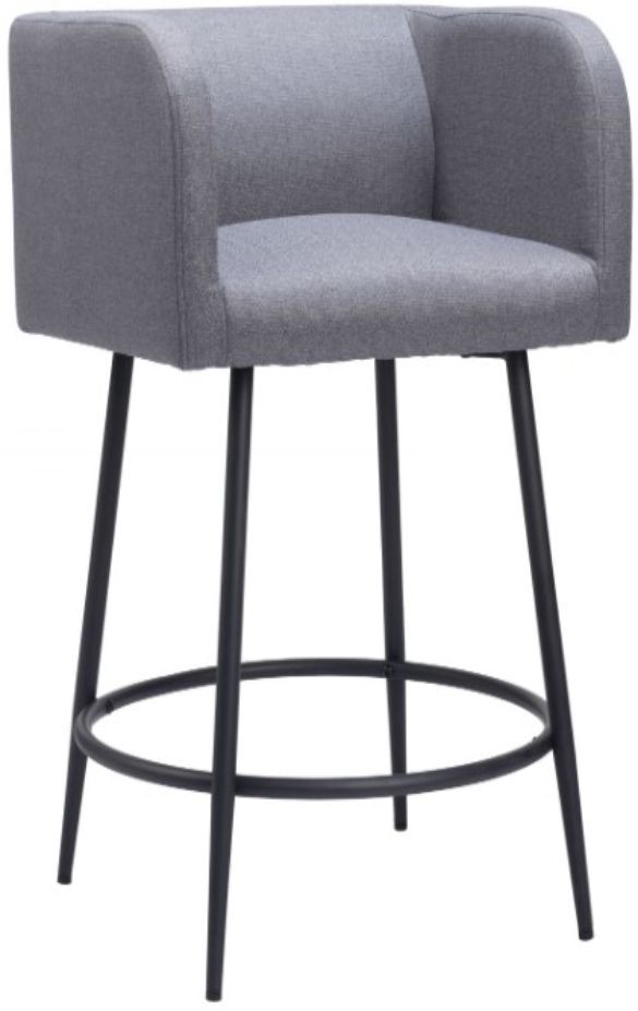 Zuo® Modern Horbat Gray Counter Stool-0