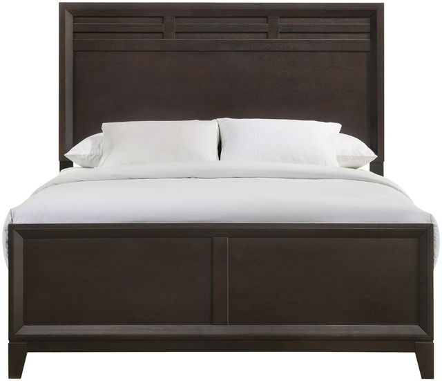 Elements International Beaumont Merlot Full Panel Bed-1