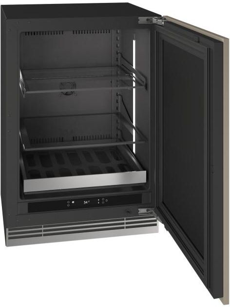 U-Line® Home Collection 24" 5.1 Cu. Ft. Panel Ready Beverage Center with Solid Door-3