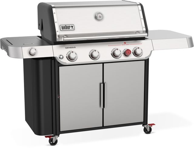 Weber® Genesis 4-Burner Stainless Steel Freestanding Liquid Propane Gas Grill-1