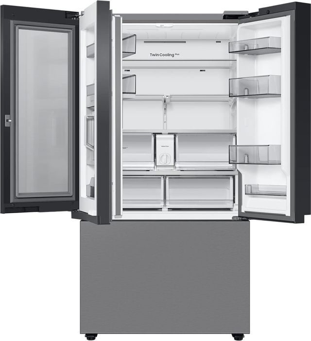 Samsung Bespoke 24.0 Cu. Ft. Pre-Built Stainless Steel Panel Counter Depth French Door Refrigerator -3
