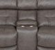 Franklin™ Corwin Dakota Gray Leather Manual Reclining Console Loveseat-2