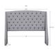 Olliix by Madison Park Harper Grey King Upholstery Headboard-1