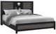Global Furniture USA Lisbon 5-Piece Black/Gray King Bookcase Bedroom Set-2