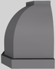 Vent-A-Hood® Designer Series 54" Gunsmoke Wall Mounted Range Hood-4