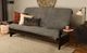 Kodiak Furniture Phoenix Marmont Thunder/Espresso Queen Futon with Mattress-1