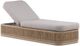 Vanguard® Furniture Customizable Drift Fabric/Teak Outdoor Chaise Lounge-0