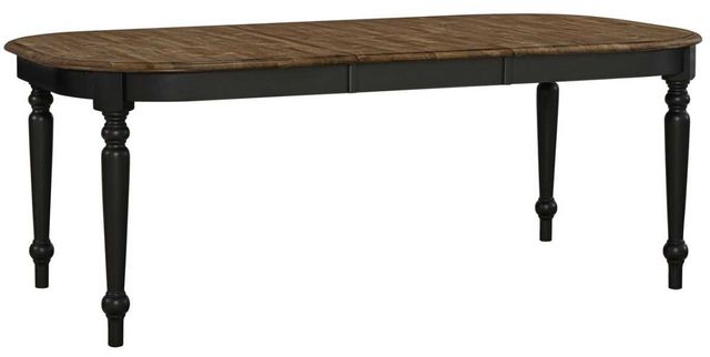 Liberty Furniture Carolina Crossing 7-Piece Antique Honey/Black Dining Table Set-2